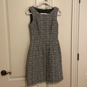 Ann Taylor Business Casual Black and Grey Dress
